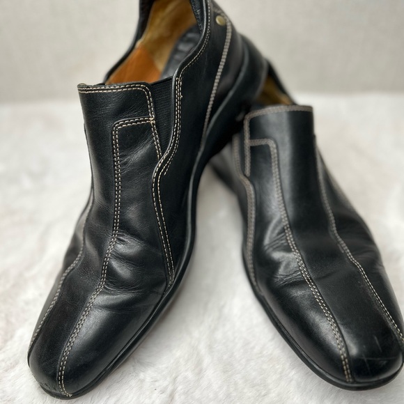 Cole Haan X Nike Air Men’s Size 9 Slip On Loafers Leather Black - Picture 1 of 10